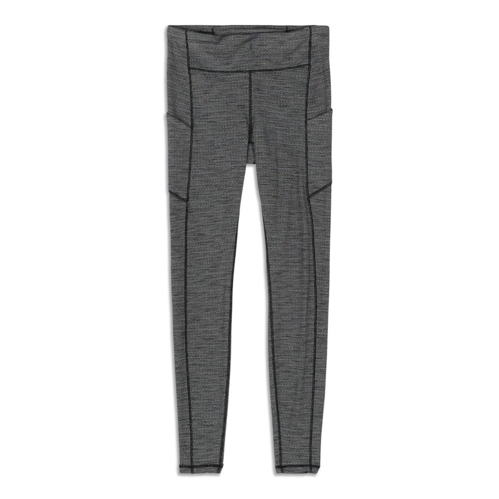 Lululemon Speed Up Tight Luxtreme - Lyon Variegated Knit Black Heathered Black